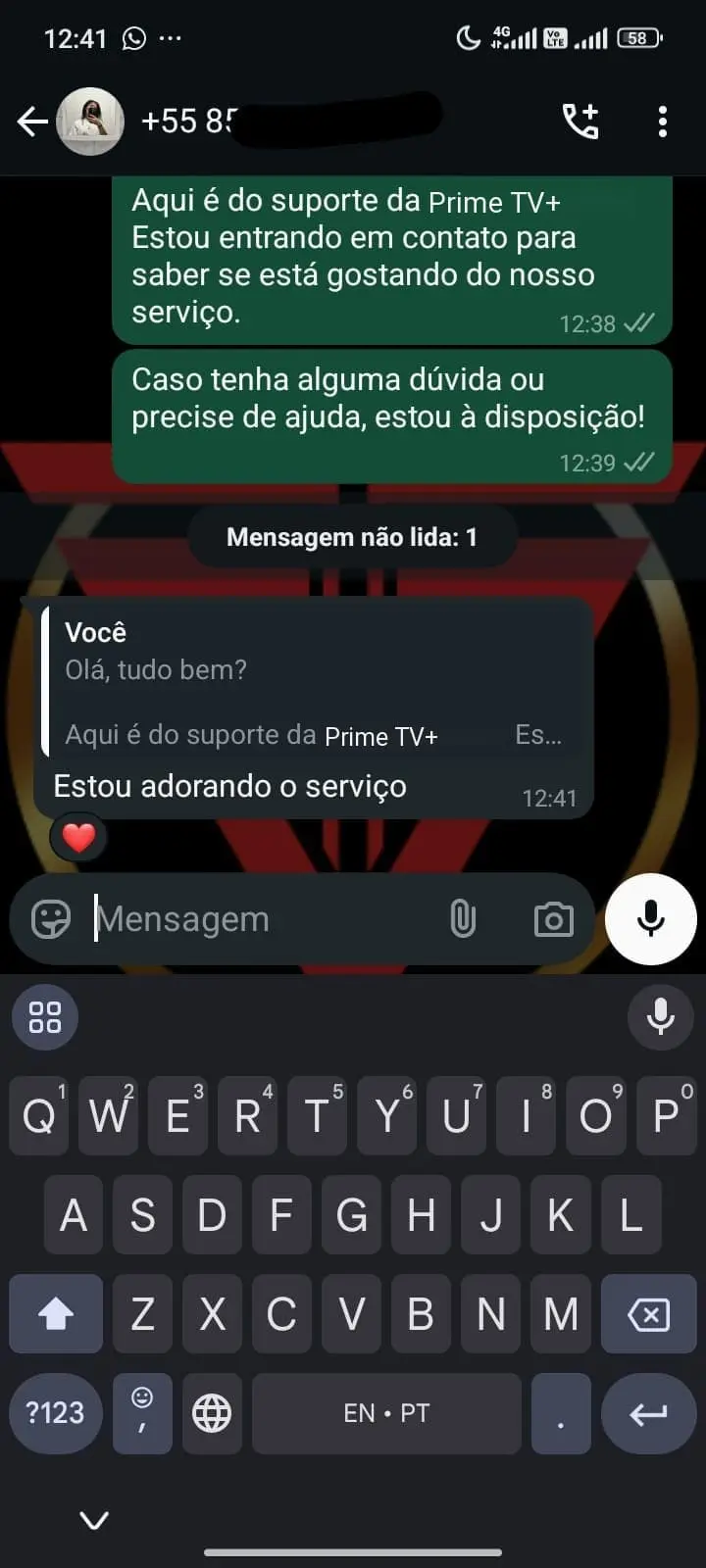 Depoimento de cliente no WhatsApp 6